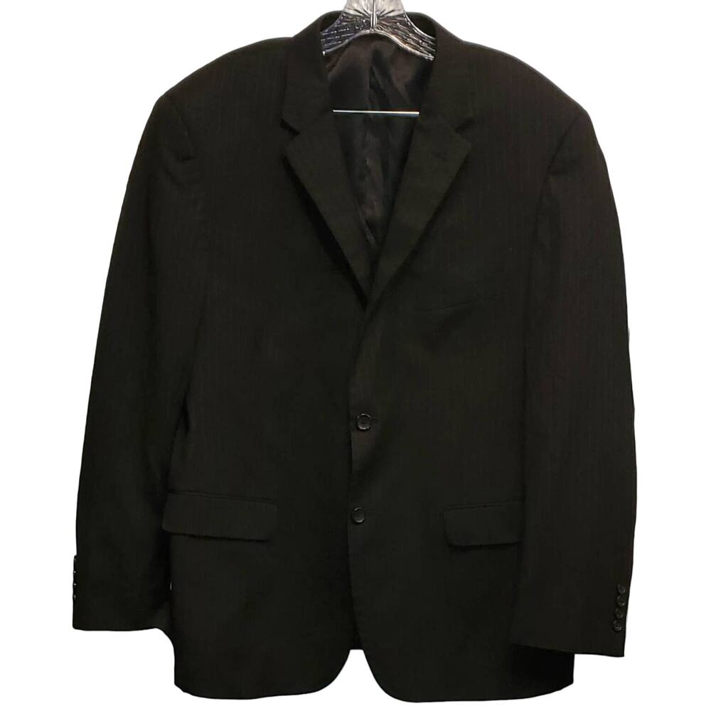 Pronto Uomo Platinum Men's Pin Stripped 100% Wool Sport Coat Blazer 46 Reg